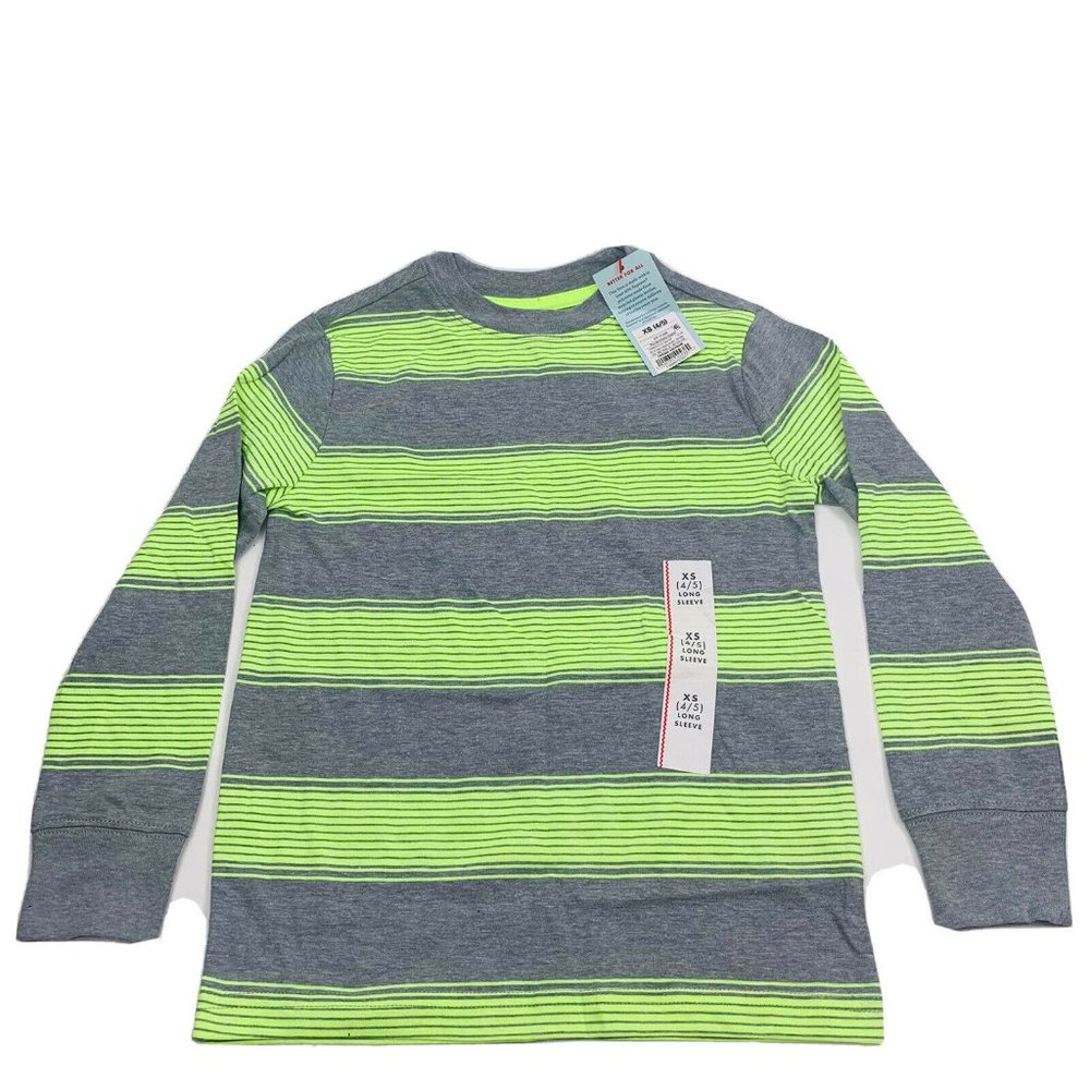 Cat and Jack Boys Long Sleeve Tee Shirt Top Size 4